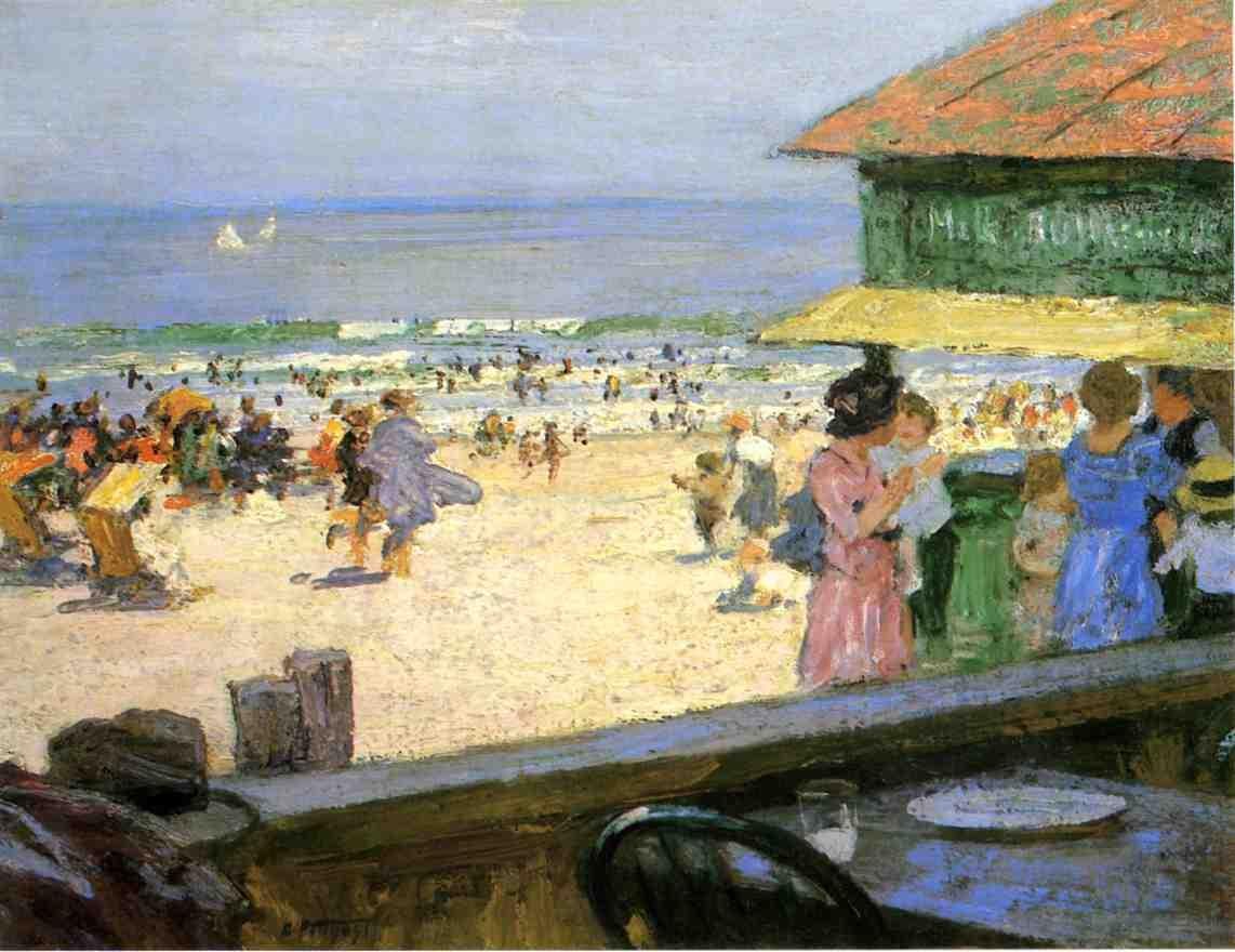 Edward Henry Potthast Beach Scene 5